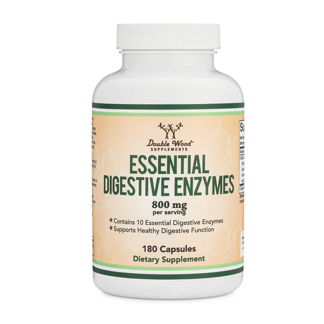 Double Wood Digestive Enzymes Supplement 800mg  (180 Capsules)