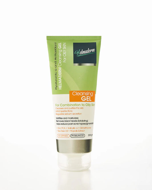 هيلماديرم كلينسينج جيل 200مل بشرة دهنية - HELMADERM CLEANSING GEL FOR OILY SKIN 200 ML