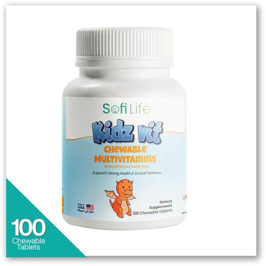 سوفي لايف كيدز فيت مالتى فيتامين 100 قرص - KidzVit Chewable Multivitamins