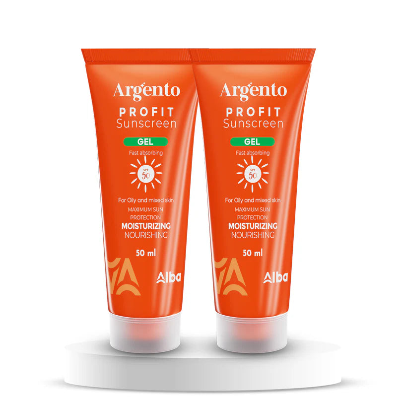 Argento Profit Sunscreen Gel- SPF 50 (1+1 ) Offer