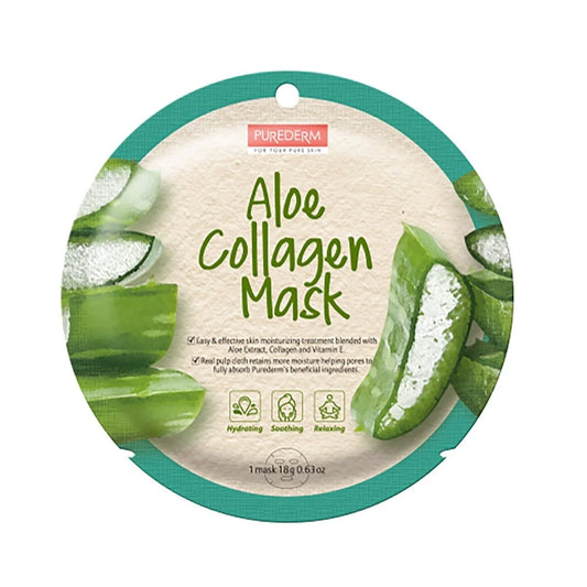 بيورديرم ماسك 18جم كولاجين بالصبار - Purederm Collagen & Aloe Mask (18g)
