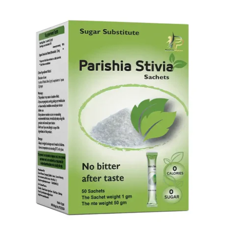 باريشيا استفيا سكر 50كيس - Parishia Stevia Sweetener - 50 Sachets