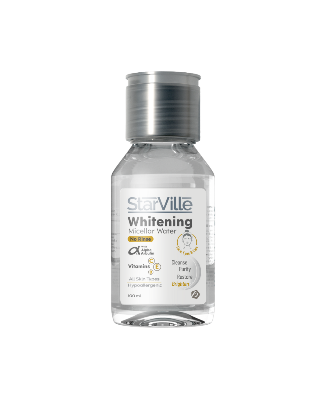 StarVille Whitening Micellar water 100 ml - ستارفيل ماء ميسيلار لتفتيح البشرة 100مل