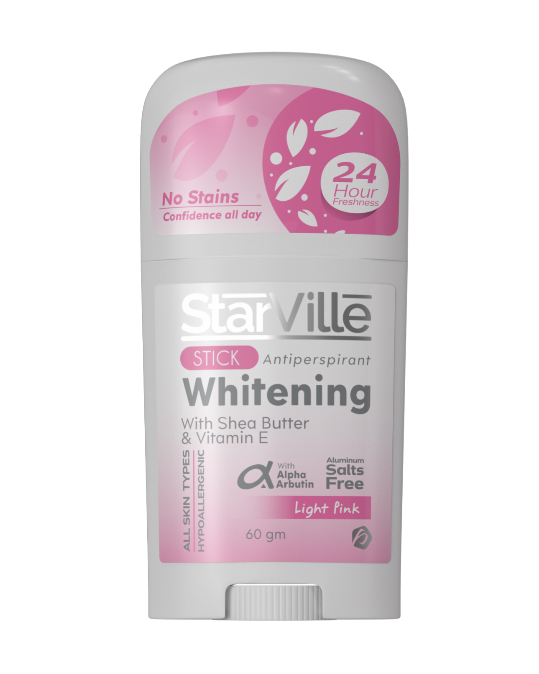 StarVille Whitening Stick Light Pink 60 ml - ستار فيل وايتنينج ستيك لايت بينك 60 مل