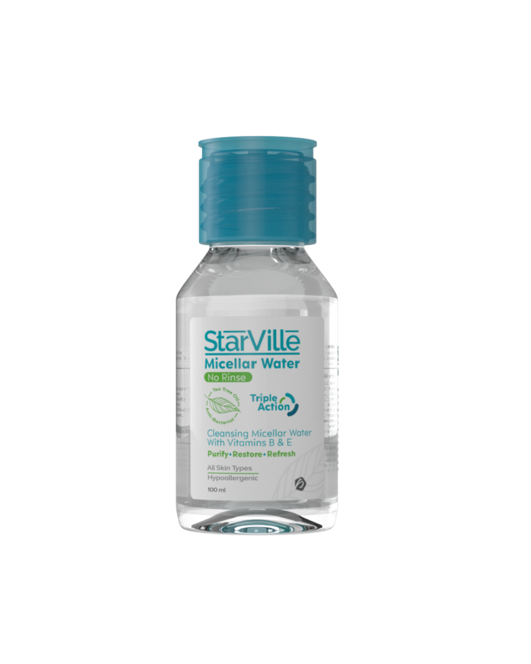 Starville Micellar Water 100 ml - ستارفيل ماء ميسيلار بالشاي الاخضر 100مل