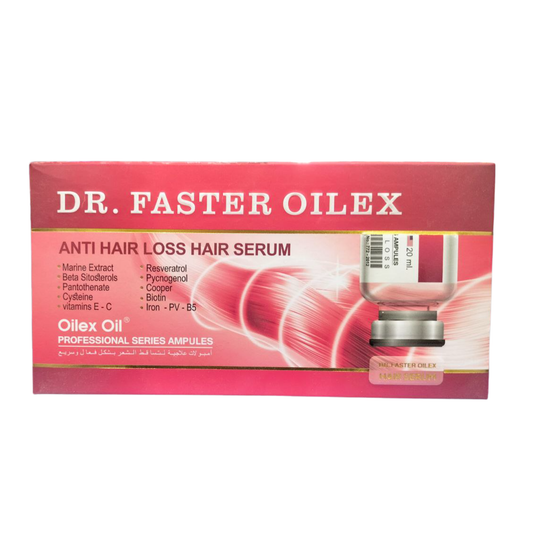 Faster Oilex Anti Hair Loss Hair Serum Ampoules – 20 ml × 5