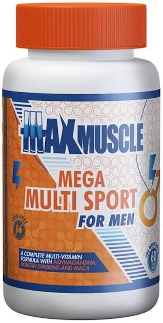 اورجانيك نيشن ميجا مالتى سبورت للرجال 60 قرص  - Organic Nation Mega Multi Sport for Men 60 Tablets
