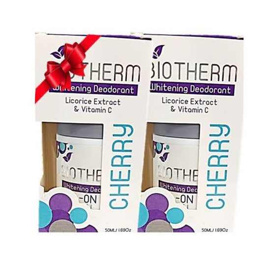 بايوثيرم رول اون 50 مل شيري ومسك عرض 1+1 - Biotherm Roll-On Deodorant 50ml - Cherry & Musk (1+1 Special Offer)