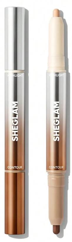 Sheglam Contour & Highlighter stick Shade Chestnut - قلم الكونتور وهايلايتر مزدوج الأطراف بدرجة تشستنت من شيجلام