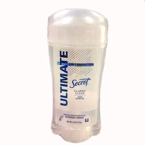سيكريت ستيك جيل 73جم التيميد كلاسيك كلين - Secret Clinical Strength Clear Gel Antiperspirant - 73g (Classic Clean)