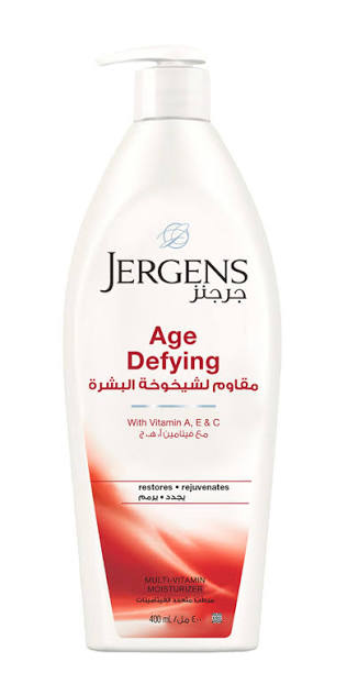 جرجنز لوشن مستورد400ملى مقاوم للشيخوخه - Jergens Age Defying Multi-Vitamin Moisturizer Lotion - 400ml (Imported)