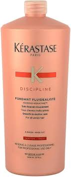 كريستاس ديسبلاين شامبو 1000مل للتصفيف - Kérastase Discipline Bain Fluidealiste Shampoo 1000ml (Salon Size)
