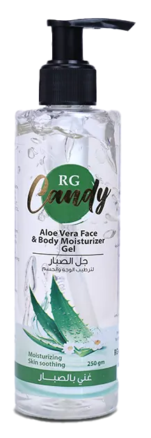 كاندى جيل ترطيب الجسم 250مل بالصبار - RG Candy Aloe Vera Body Moisturizing Gel 250ml