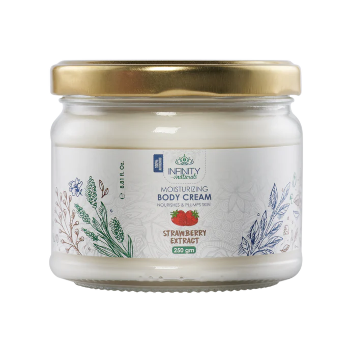 Infinity Moisturizing Body Cream Strawberry Extract 250gm