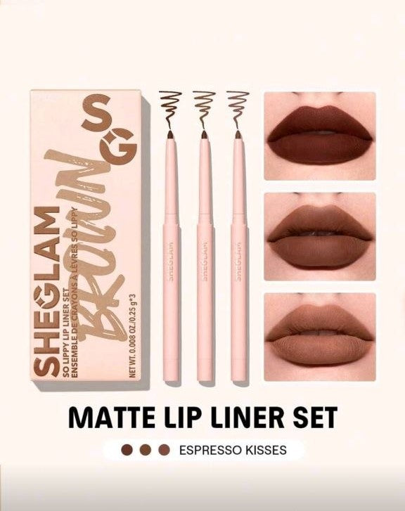 Sheglam Lip Liner Kit (3Pcs)