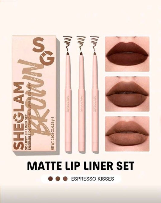 Sheglam Lip Liner Kit (3Pcs)