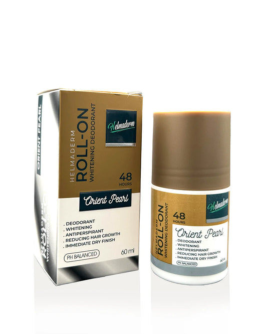 هيلماديرم رول اون 60مل اورينت بيرل - Helmaderm Deodorant Whitening Roll-on Hair Reducer With Orient Pearl 60ml