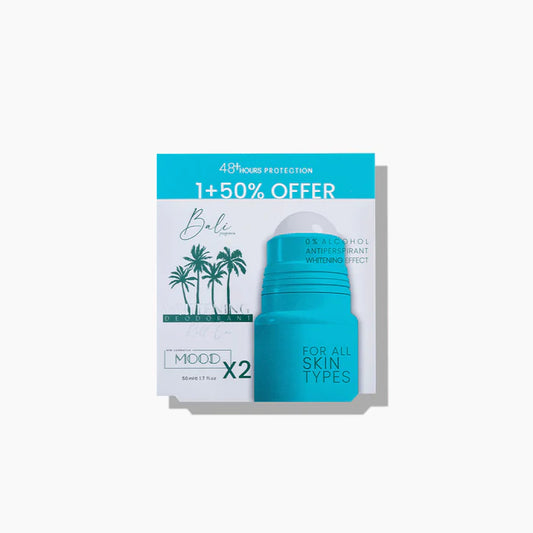موود رول اون 50مل بالي 2ق عرض - Mood Bali Whitening Deodorant Roll-On OFFER 1+50% 50 ML