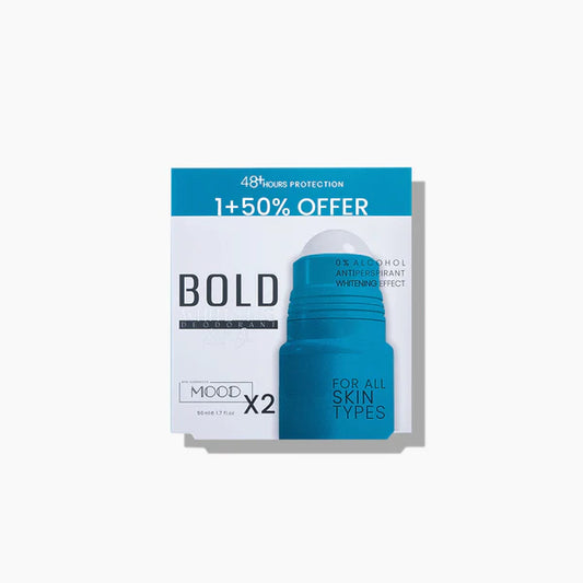 موود رول اون 50مل بولد 2ق عرض - Mood Bold Whitening Deodorant Roll-On OFFER 1+50% 50 ML