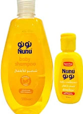 نونو شامبو 500مل + شامبو وبلسم 50مل عرض - Nunu Baby Shampoo 500ml+ Nunu Baby Shampoo -50Ml