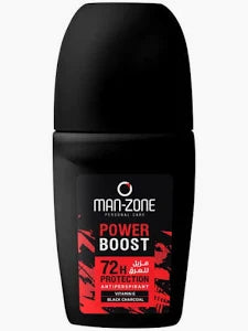 مان زون  رول اون 50مل باور بوست - Man-Zone Personal Care Power Boost Roll-On Antiperspirant 72H Protection