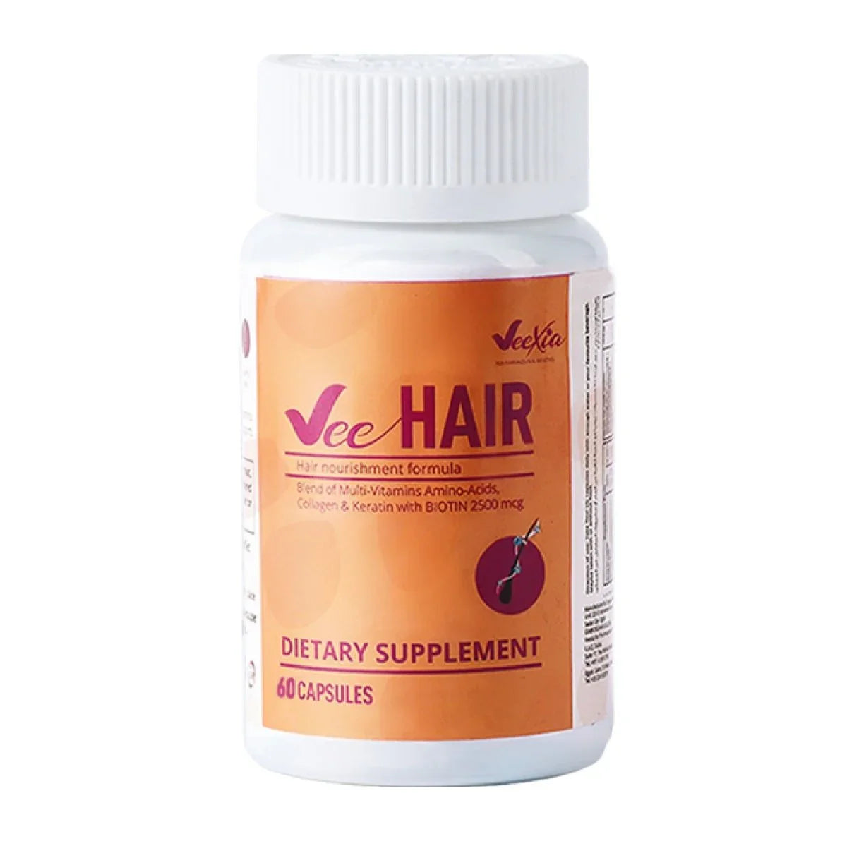 في هير مكمل غذائي 60 كبسوله - Vee Hair Nutritional Supplement 60 Capsules