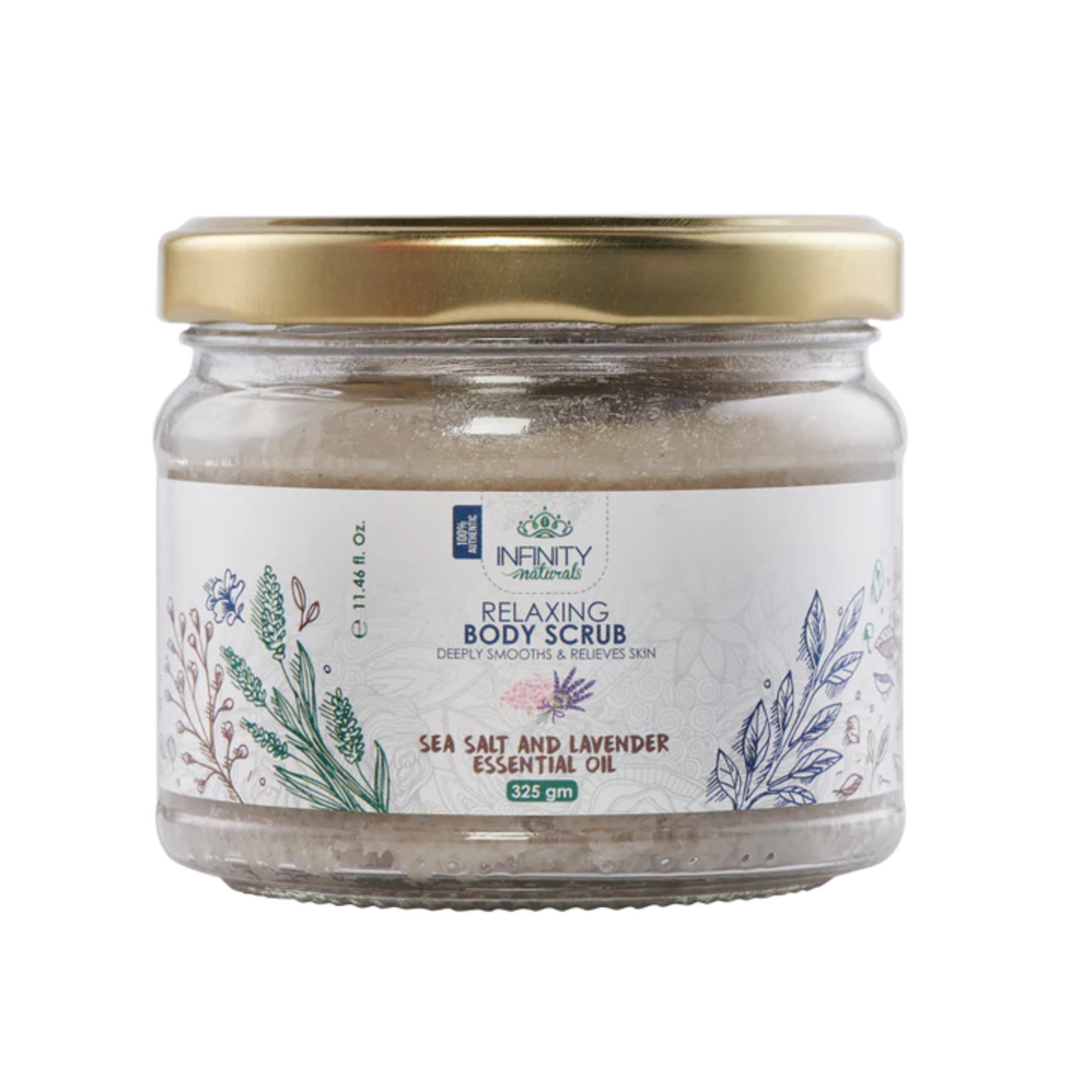 Infinity Relaxing Body Scrub Sea Salt & Lavender Essential Oil