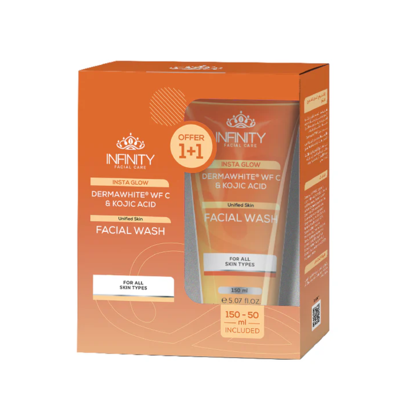 Infinity Facial Care Insta Glow Facial Wash Promopack 1+1