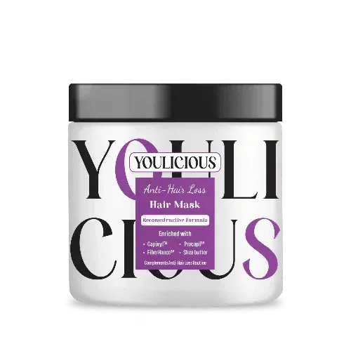 يوليشيس حمام كريم 500مل مضاد لتساقط الشعر - Youlicious anti Hair Loss Hair Mask 500 ML