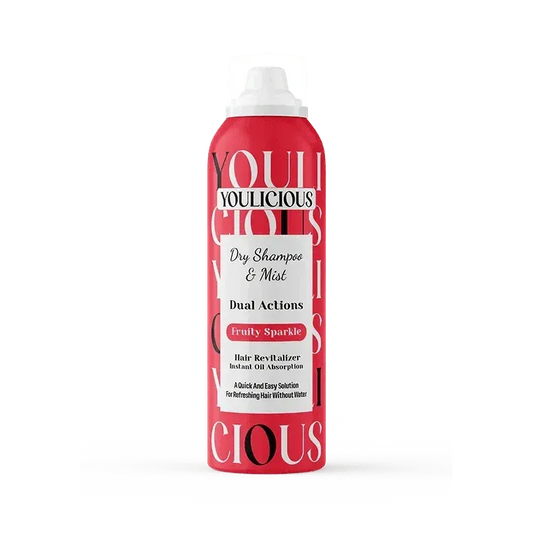 يوليشيس دراي شامبو وميست 200مل فروتي سباركل - YOULICIOUS DRY SHAMPOO & MIST FRUITY SPARKLE 200 ML