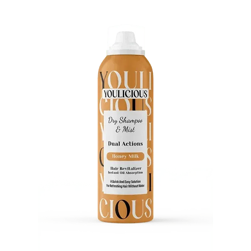 يوليشيس دراي شامبو وميست 200مل هاني ميلك - YOULICIOUS DRY SHAMPOO & MIST HONEY MILK 200 ML