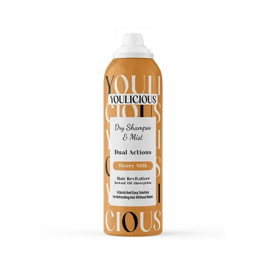 يوليشيس دراي شامبو وميست 200مل هاني ميلك - YOULICIOUS DRY SHAMPOO & MIST HONEY MILK 200 ML